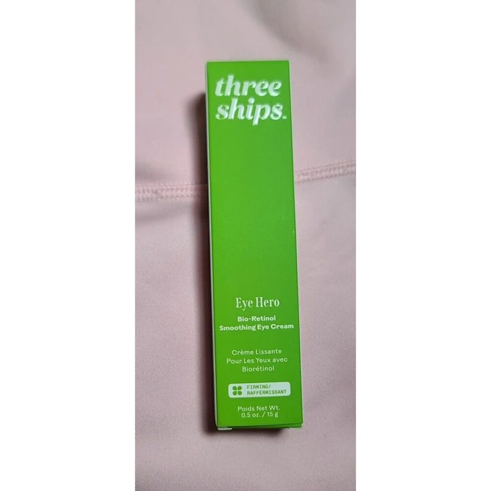 NEW Full size Three Ships Eye Hero Bio-Retinol Smoothing Eye Cream Firming Lines